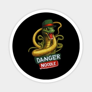 Danger Noodle | Vintage Rattlesnake Biology Art Funny Snake Magnet